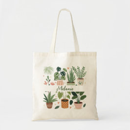 Botanische Waterverf Potted Planten Tote Bag