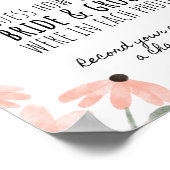 Botanische Waterverf "Raad de leeftijd" Vrijgezell Poster (Hoek)