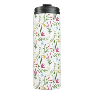 Botanische Waterverf Rood, Geel, Blauw Thermosbeker