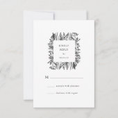 Botanische Waterverf RSVP-kaart RSVP Kaartje (Voorkant)