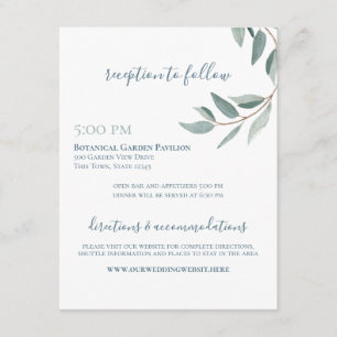 Botanische Waterverf Sage en Dusty Blue Vine info Informatiekaartje