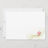 Botanische Waterverf Splash Bedankt | (Achterkant)