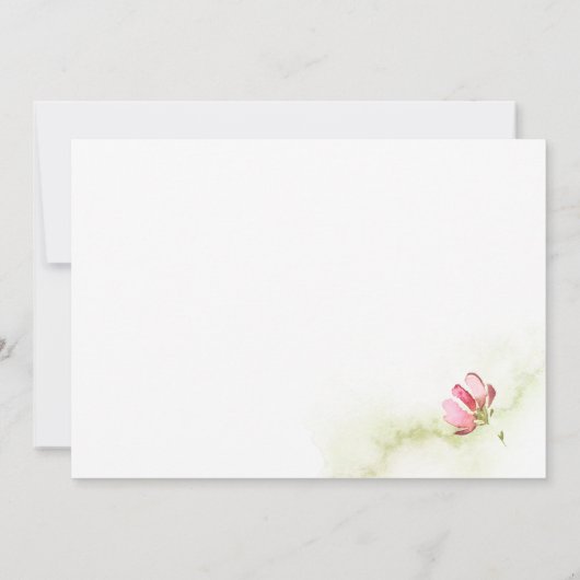 Botanische Waterverf Splash Bedankt | (Achterkant)