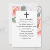 Botanische Waterverf Sympathie Uitvaartgebed Kaart (Achterkant)