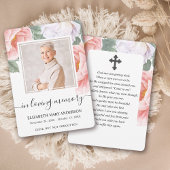 Botanische Waterverf Sympathie Uitvaartgebed Kaart