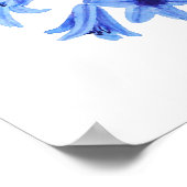 Botanische waterverf van blaasbloem poster (Hoek)