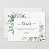 Botanische Waterverf van de olievlek Kaart (Voorkant)