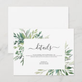 Botanische Waterverf van de olievlek Kaart (Voorkant / Achterkant)