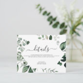 Botanische Waterverf van de olievlek Kaart (Staand voorkant)