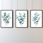 Botanische Waterverf van Eucalyptus Muurkunst Sets