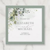 Botanische Waterverf van Floral Bedankjes Labels (Voorkant)