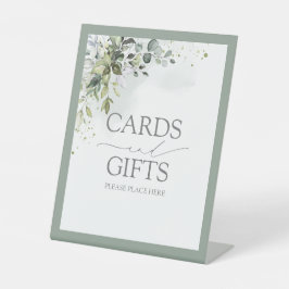 Botanische Waterverf van Floral  Wedding Gift Reclamebord Met Voetstuk