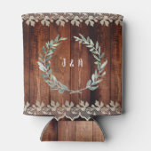 Botanische waterverf verlaat bijthout blikjeskoeler (Achterkant)