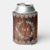 Botanische waterverf verlaat bijthout blikjeskoeler (Blikje Achterkant)