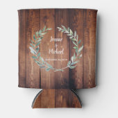 Botanische waterverf verlaat bijthout blikjeskoeler (Voorkant)