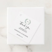 Botanische waterverf verlaat Dank je bruiloft Bedankjes Labels (In situ)