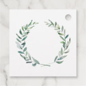 Botanische waterverf verlaat Dank je bruiloft Bedankjes Labels (Achterkant)