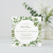 Botanische Waterverf Vrijgezellenfeest Kaart (Staand voorkant)