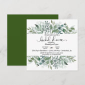 Botanische Waterverf Vrijgezellenfeest Kaart (Voorkant / Achterkant)