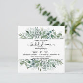 Botanische Waterverf Vrijgezellenfeest Kaart (Staand voorkant)