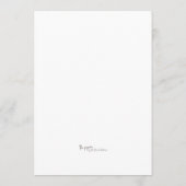 Botanische Waterverf Vrijgezellenfeest "Raad eens Programmakaart (Achterkant)