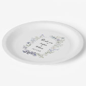 Botanische Waterverf Wildbloem Theme Weddenschap Papieren Bordje (Gekanteld)