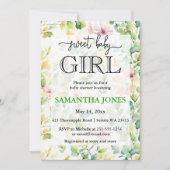  botanische waterverf wilde bloem kaart (Voorkant)