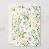  botanische waterverf wilde bloem kaart (Achterkant)