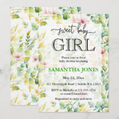  botanische waterverf wilde bloem kaart (Voorkant / Achterkant)