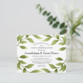 Botanische Waterverf Wilgen van de  van de paar Kaart (Staand voorkant)