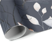Botanische Waterverf winterfox Cadeaupapier (Rol Hoek)