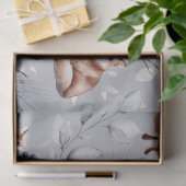 Botanische Waterverf winterfox Tissuepapier (Geschenk)