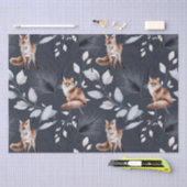 Botanische Waterverf winterfox Tissuepapier (Craft)