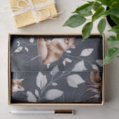 Botanische Waterverf winterfox Tissuepapier (Geschenk)