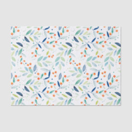 Botanische Waterverven met kleurrijke botanische p Tissuepapier