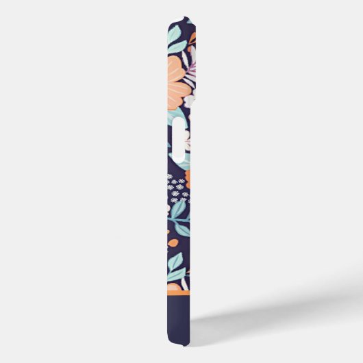 Botanische weelderige bloemenpatroon scriptnaam Case-Mate iPhone case (Achterkant / Rechts)