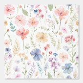 botanische weide met wilde bloemen behang (Voorkant)