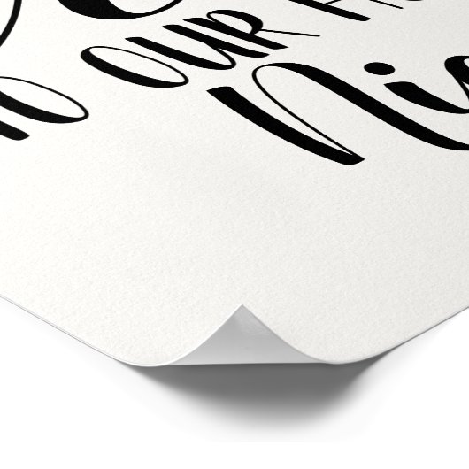 Botanische Welkomstbruiloft voor blozen Poster (Hoek)