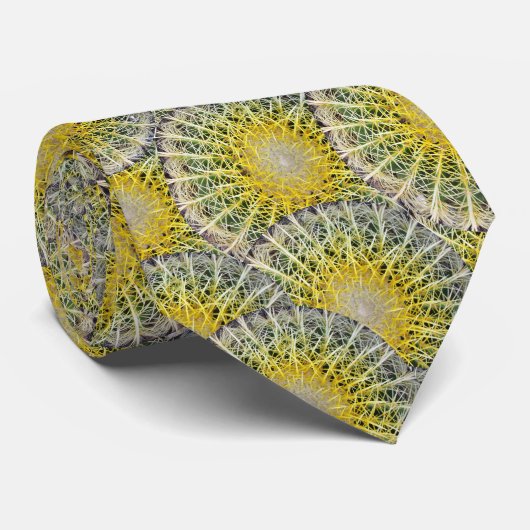 Botanische Wereldbol Cactus Plant Foto Stropdas (Opgerold)