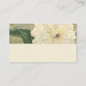  botanische White Peony Place Cards Plaatskaartje (Achterkant)