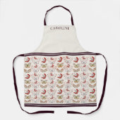 Botanische wijnbessen & herfstbladeren Ivoor Custo Schort (Voorkant)