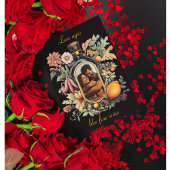 Botanische wijnfles, liefde leeftijden als goede w feestdagenkaart