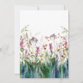  Botanische Wildbloemen 40e geboortedag Kaart (Achterkant)