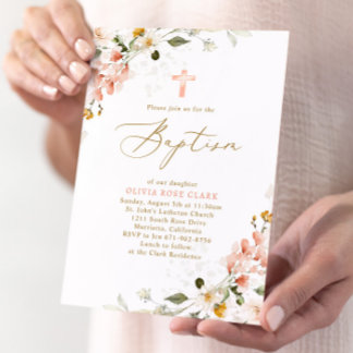 Botanische Wildbloemen Doop doop doop Kaart