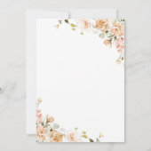 Botanische Wildbloemen Doop doop doop Kaart (Achterkant)