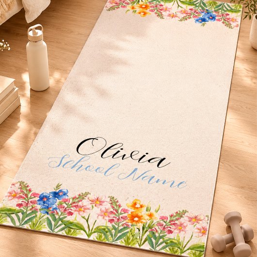Botanische Wilde Bloem Bloemstuk Yogamat