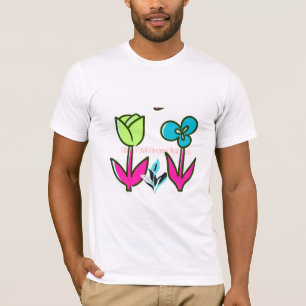 Botanische wilde bloem kunst - Natuur Illustratie T-shirt