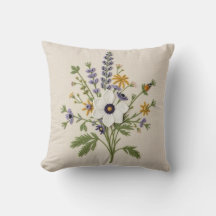Botanische Wilde Bloem Naaldkant Kussen