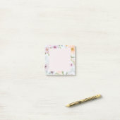 Botanische Wilde Bloem Post-it® Notes (Op bureau)