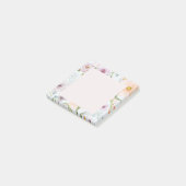 Botanische Wilde Bloem Post-it® Notes (Schuin)